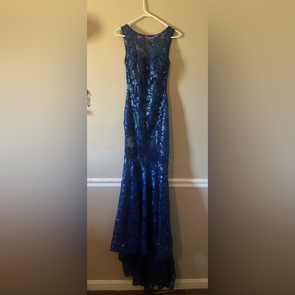 Blueish purple prom dress never worn